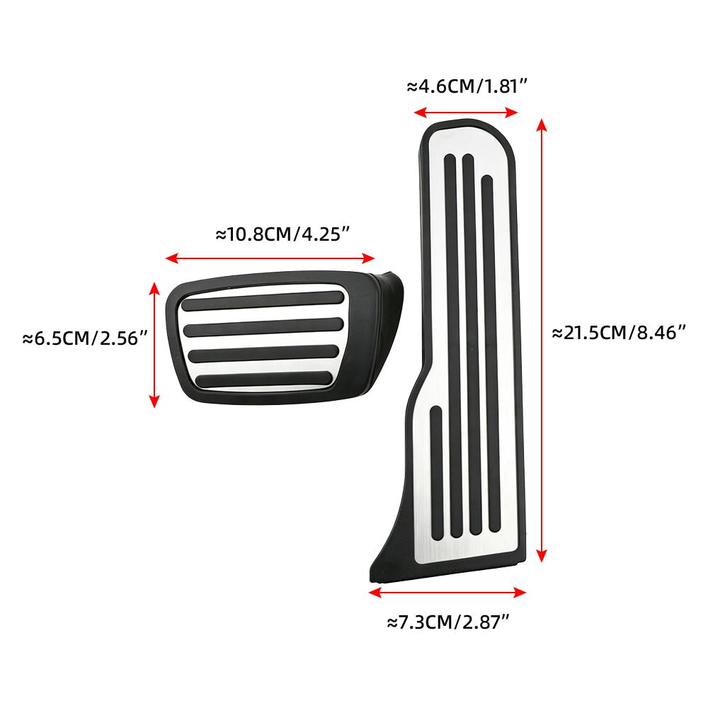 Car Pedals for Cadillac CT4 CT5 CT6 2019 - 2023 2024 2025 AT Gas Brake Pedal Cover Stainless Steel Pad Protector Accessories