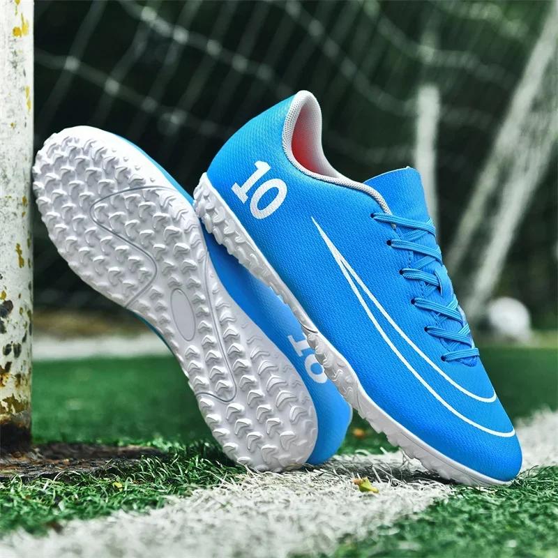 Men Adult Ultralight Soccer Shoes Kids TF/FG Training Football Boots Outdoor Sports Shoes Futsal Professional High-quality Match