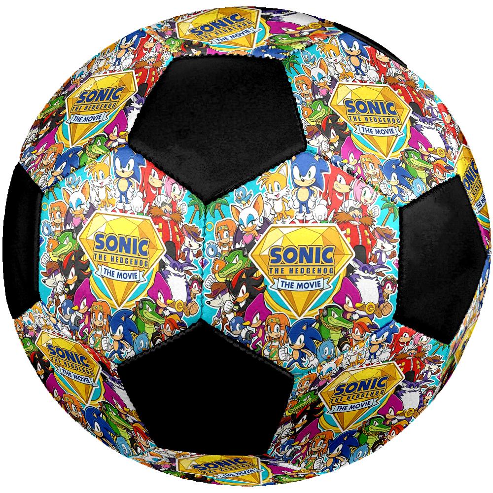 1pc Sonic The Hedgehog Football Soccer Ball Size 5 Indoor Soccer Ball Fashion Colorful Backyard Game -Great For Sports Fans Gift HE84