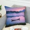 Mountain Natural Ins Nordic Pillow Case For Car Sofa Decorative Home Double-sided Print Plush Square Throw Pillow Cushion Cover