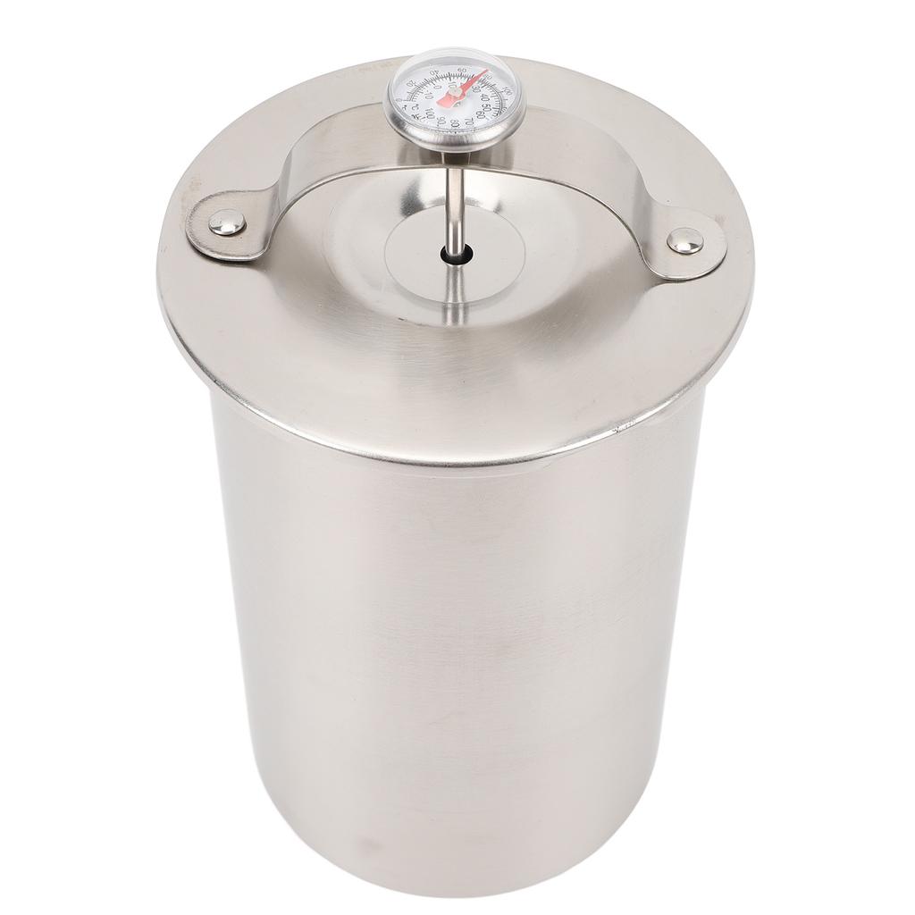 Steamed Meat Bucket Stainless Steel Kitchen Bacon Meat Pressure Cooker with Thermometer Type 1