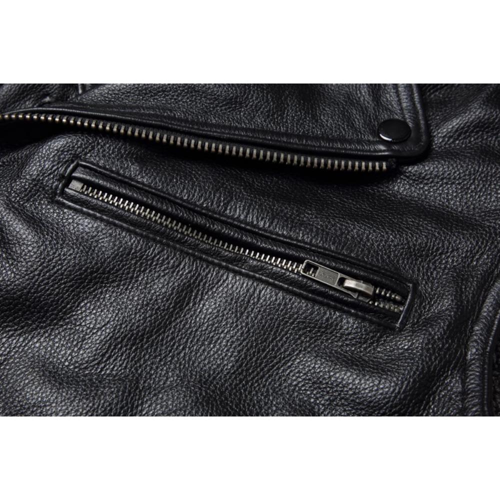 Chinesische Größe Echtes Kuh Leder Weste Gürtel Motorrad Weste Für Männer Biker Weste Slim Fit Rindsleder Leder Jacken Ärmellose Frühling Herbst