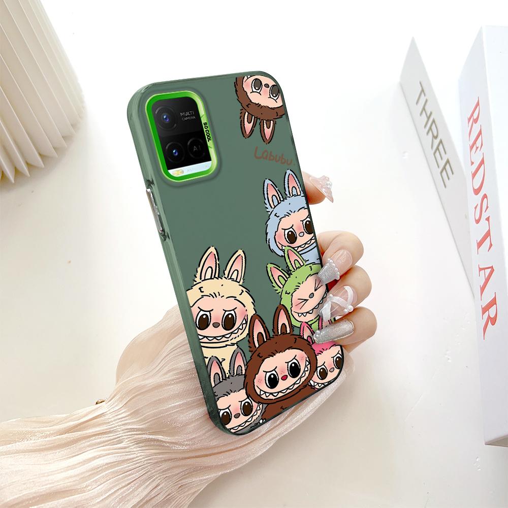 Painted Pattern Colorful Sliver Double Sided Hard Shell Shockproof Anti-fall Phone Casing for Vivo