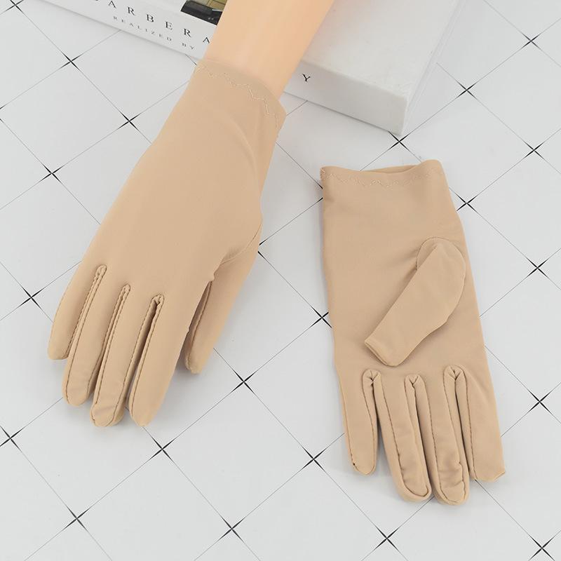 Unisex Thin Spandex Gloves for Driving & Dance In Black/White