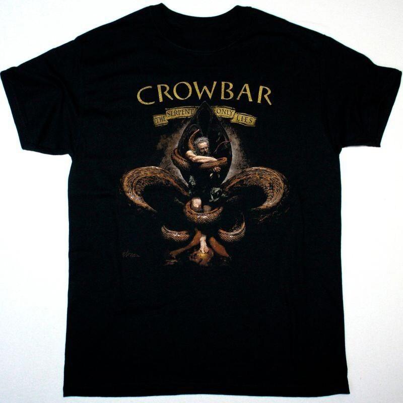 CROWBAR THE SERPENT ONLY LIES Black Cotton Shirt Unisex T-Shirt S