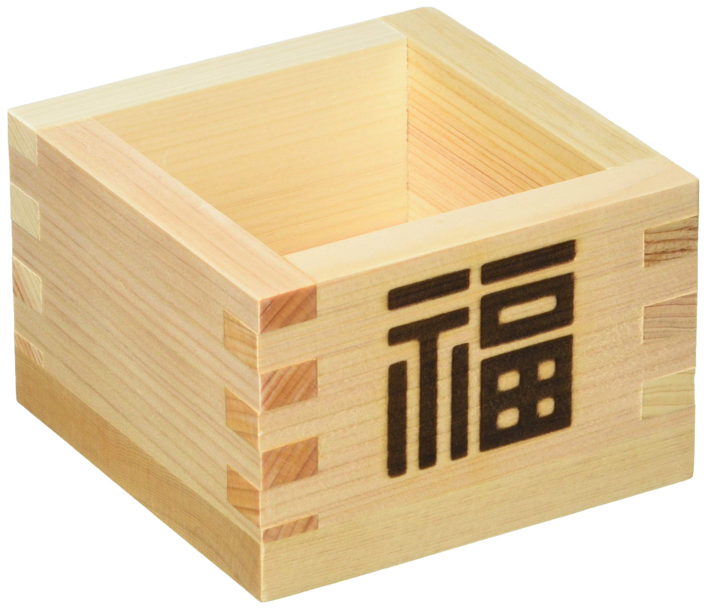 Koyanagi Sangyo Domestic Natural Wood Masu Fuku 64008 One-Go (Measuring Cup) бежевый