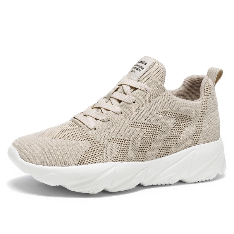 8CM Height Boost Men s Mesh Running Shoes - Spring/Summer Fashion, Soft Sole, Casual Sports Sneakers 39 хаки 6 см