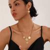 Luxury Polished Stainless Steel Four-Piece Jewelry Set by Earring Finger Ring Necklace Bracelet Chain Women Gift