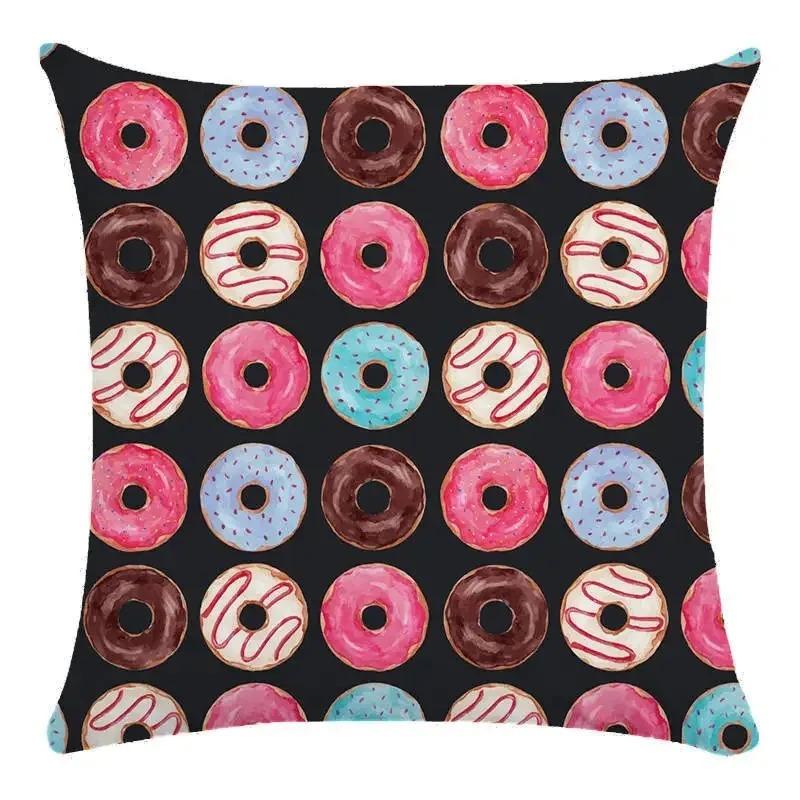 Donut Decorative Pillowcase Car Ornaments Office Living Room Sofa Home Pillowcase