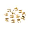 50pcs/lot Gold Color Stainless Steel Pendant Clips Melon Seeds Buckle Necklace Hook Connector For DIY Jewelry Making Findings