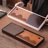 Bamboo Wood Tea Tray with Water Drainage - Light Luxury Rectangular Gongfu Tea Table