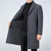 Double-sided Cashmere Coat Men's Autumn and Winter Suit Collar Long Business Wool Windbreaker Middle-aged Dad Men's Woolen Coat