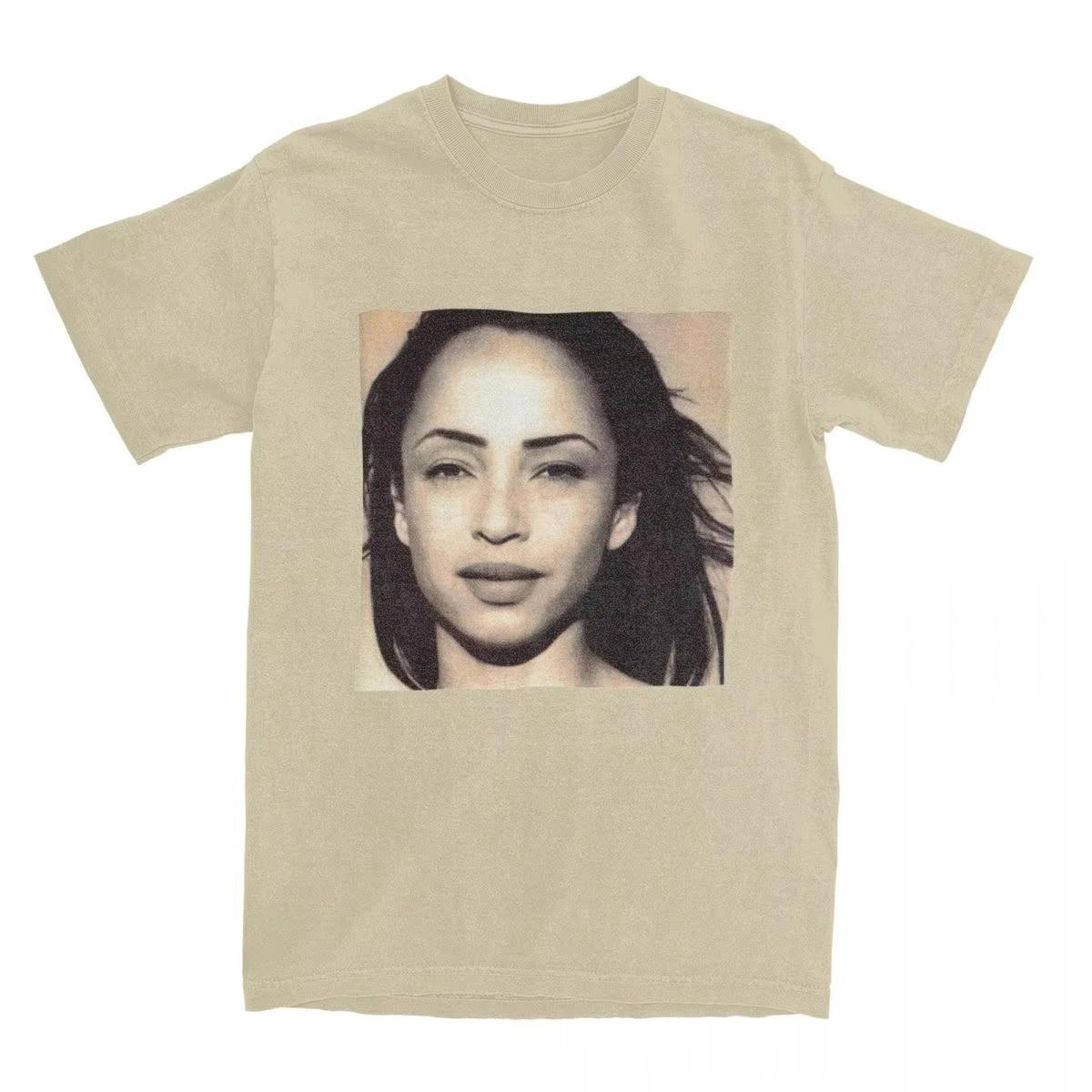 

Men s T-Shirt The Best of S-Sade Adu Vintage Cotton Tee Shirt Short Sleeve T Shirt Crew Neck Clothing Party Summer Cool T-shirt M