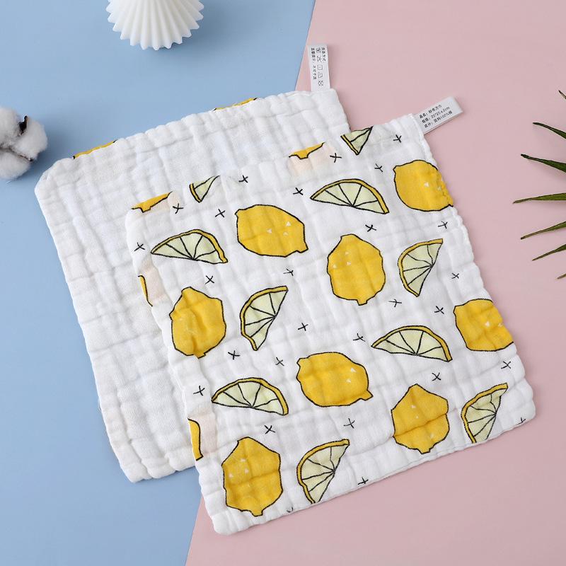 High-Density Pure Cotton Baby and Toddler Towel Set: Cartoon Drool Bib & Thin Hand Towel