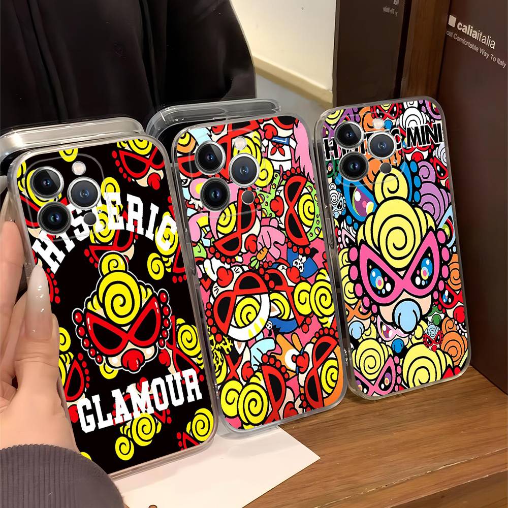 H-Hysteric Cute M-Mini For IPhone 17 16 15 14 13 12 11 Pro Max Plus Transparent Soft TPU Phone Cover