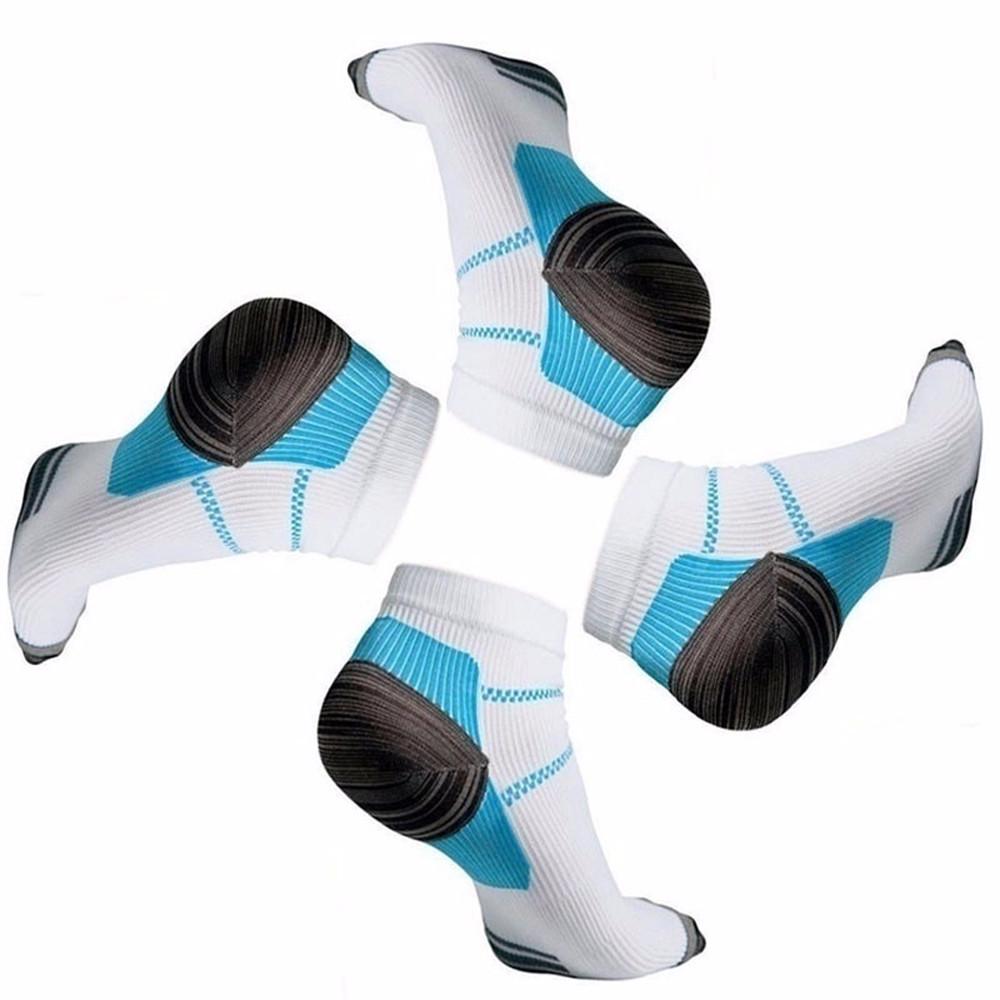 Sport Men Women  Fatigue Flexible Compression Foot Sleeves Short Socks