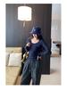 Korean Style Pink U-Neck Slimming Long-Sleeve Women's Base Layer Top for Autumn/Winter