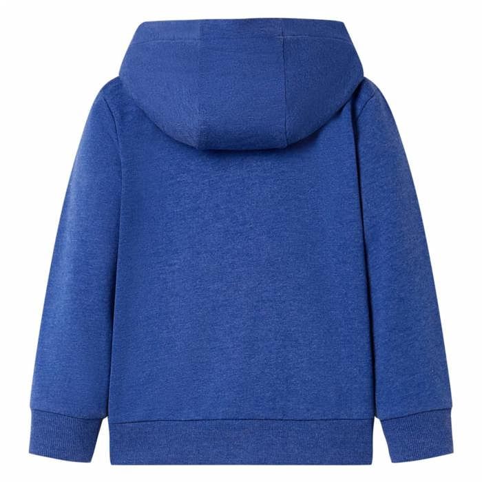 Sweat-shirt à capuche fermeture éclair enfants bleu foncé mélangé 92/104/116/128/140