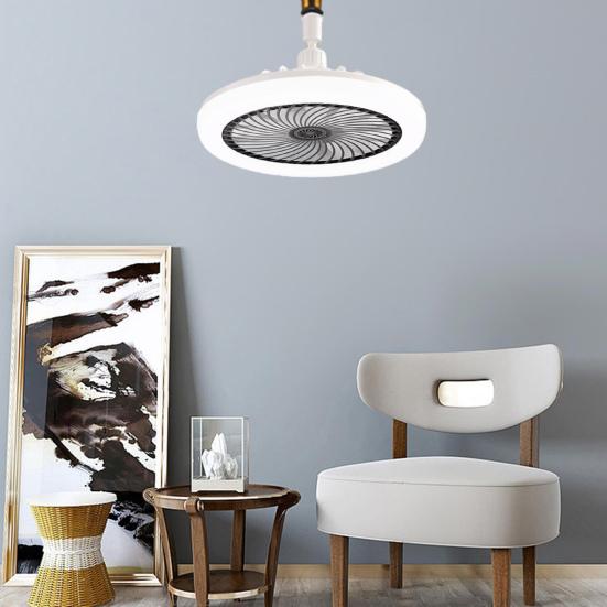 30W E27 Deckenventilator mit Licht & Fernbedienung, Dimmbarer LED-Ventilatorlicht-Kronleuchter für Wohnzimmer Schlafzimmer Küche, Home-Office-Beleuchtung