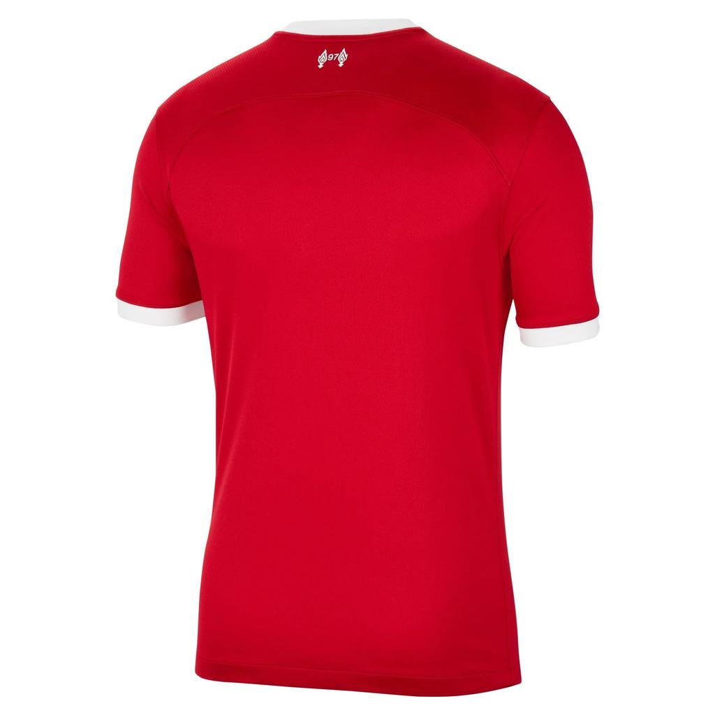 Nike Liverpool 2023/24 Home Stadium Wave Pattern Soccer Jersey Men Tops Red White DX2692-688