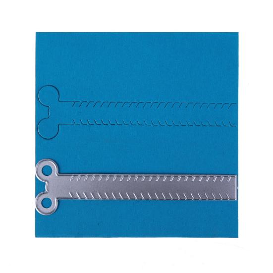 2 pezzi/set Rip Strips Stencil in metallo Stampo Fustella per Scrapbooking Album Fai da Te