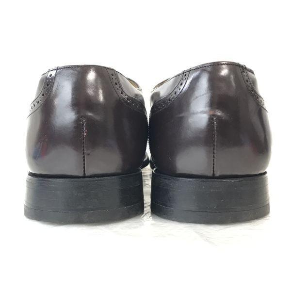 80s-90s USA Made Vintage/Johnston & Murphy OPTIMA/Full Brogue Wingtip/12D/29.0-30.0/Brown/BROWN/(USED)