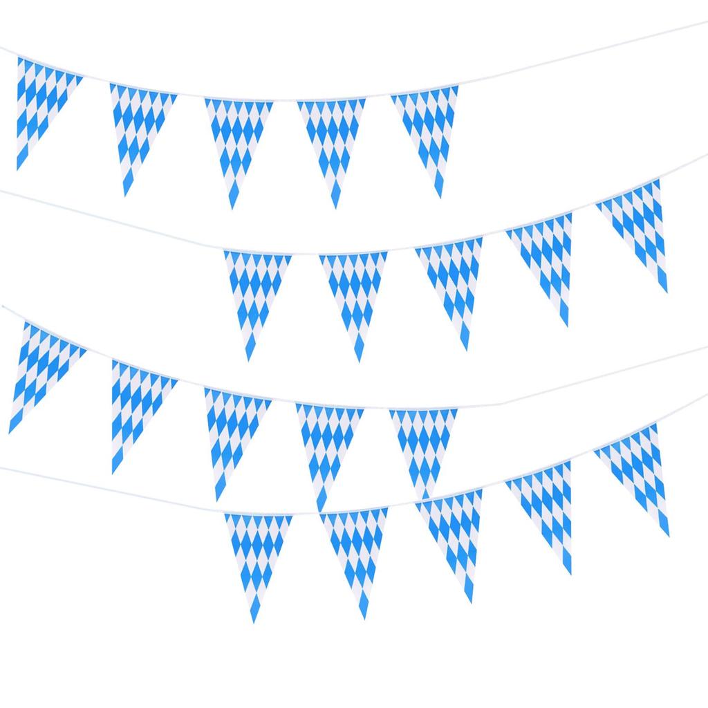 Banner Hanging Check Flag Bavarian Party Supplies for Bar Indoor Outdoor Ceiling Carnival Porch