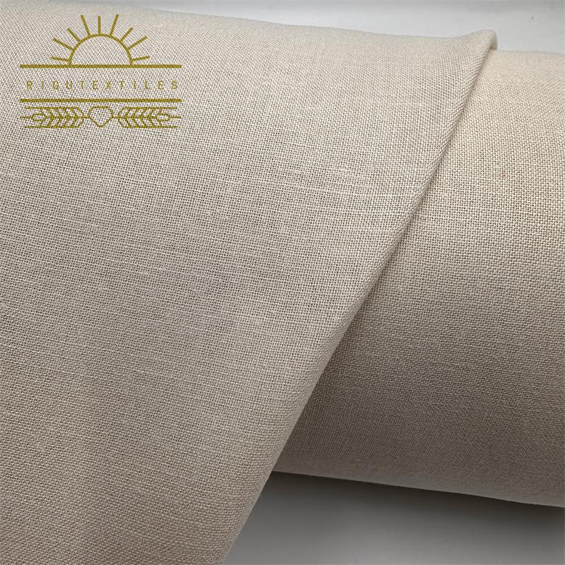EcoFriendly Blended Linen Cotton Fabric for Garments and Home Textiles