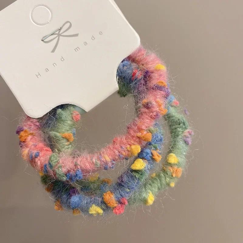 

3 шт. симпатичные хорошие эластичные резинки для волос, резинки для волос для девочек, женские повязки на голову, корейские аксессуары для волос, резинки для волос с дырочками для хвостиков