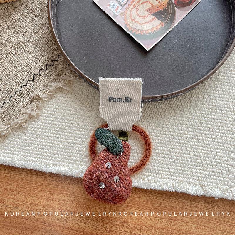 

Шерстяная заколка для волос в корейском стиле: Милая заколка-челка с хлопковым наполнителем и универсальная резинка для хвостика для детей