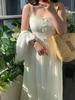 Ai Yuan 2026 Spring Plus-Size Women's Casual Bow Waist-Cinching Camisole Dress