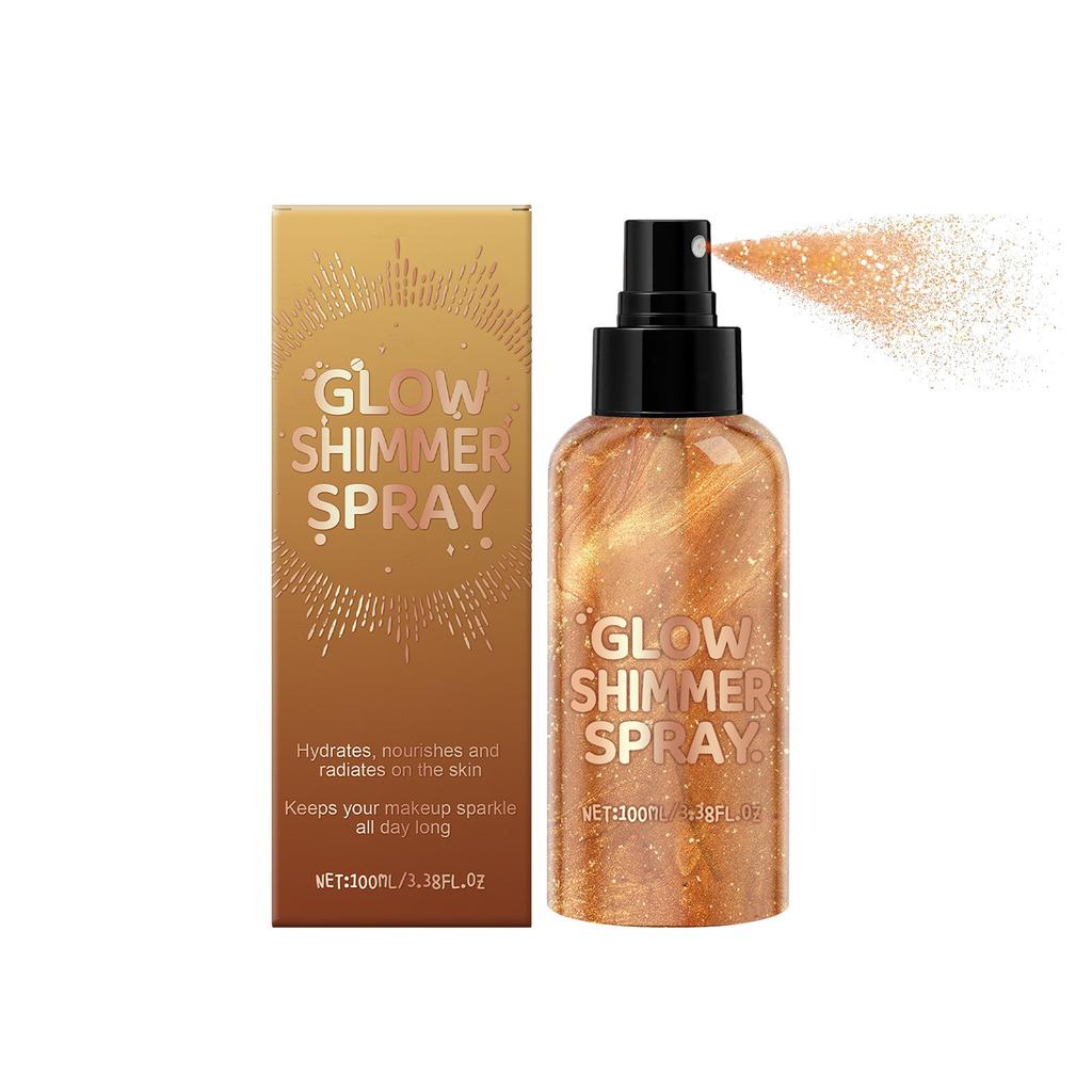 Shiny Body Glitter Spray Natural Glitter Non Sticky Body Spray100ml