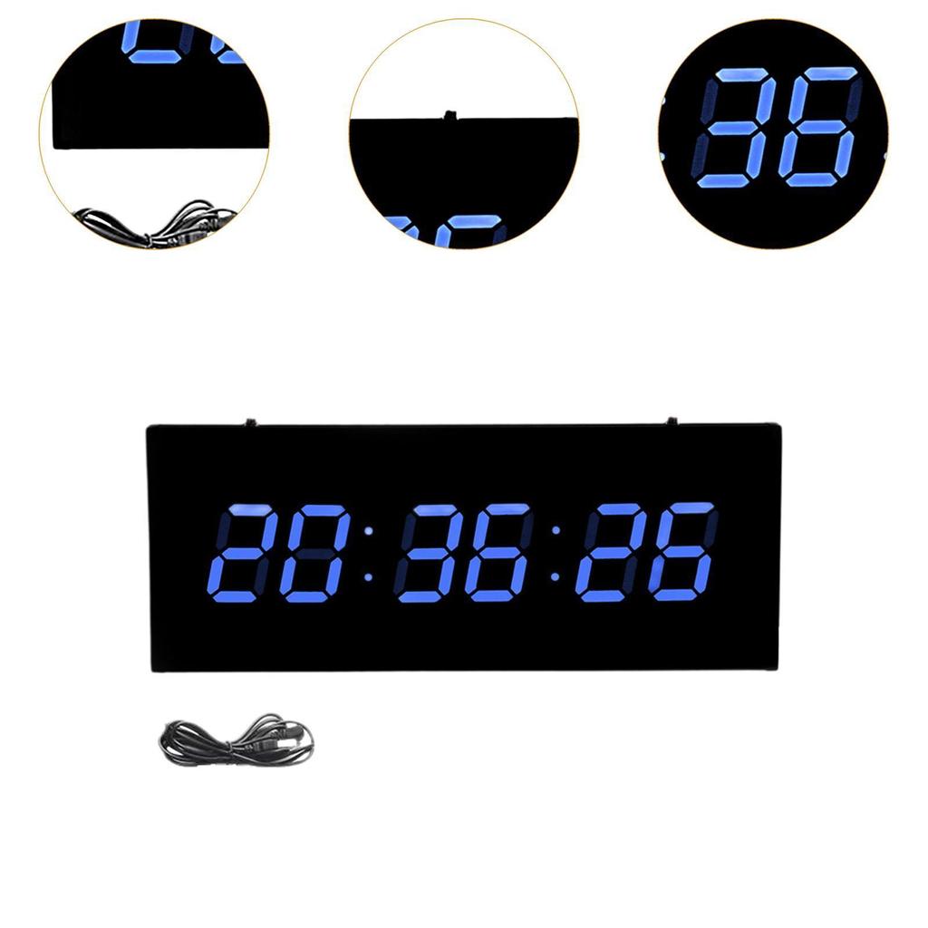 LED Digital Wall Clock Time Clocks Table Clock for Dining Room Indoor School