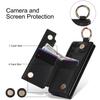 Samsung Z Fold7/Fold6 Zipper Leather Phone Case with Ring Wallet