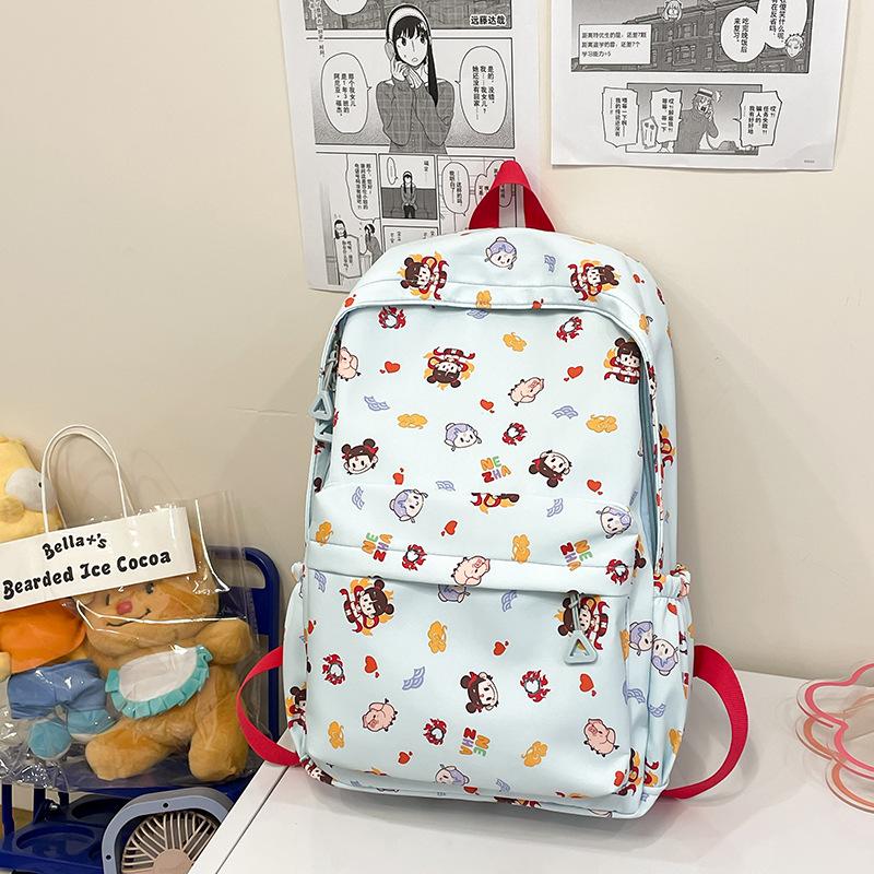 School bag new lightweight small backpack middle school student junior high school student college student schoolbag women's simple backpack