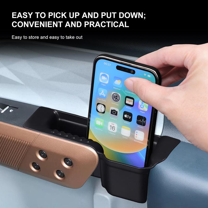 For Ford Maverick 2021-2024 Door Pull Box Door Slot Storage Box Stowing Tidying Organizer Box Car Interior Accessories Supplies