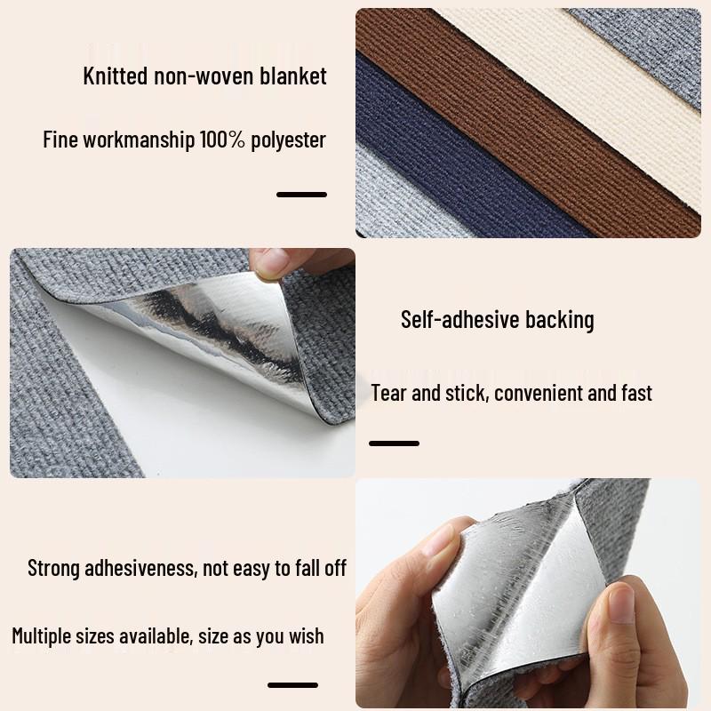 Multi-Functional Wear-Resistant Cat Scratch Pad & Wall Sticker: No Debris, Climbing, Teasing & Scratching Solution