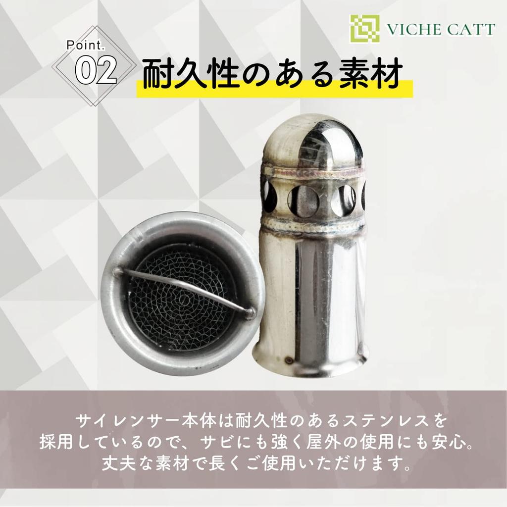 Bike Silencer, Motorcycle Muffler, Inner Silencer, Exhaust, Volume Adjustment, General Purpose, Stainless Steel (4.2