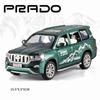 1/32 Scale Toyota Prado Diecast Car Model Toy, Pull Back Toy Vehicle with Sound and Light for Kids Toddler Boys Girls Gift Collection