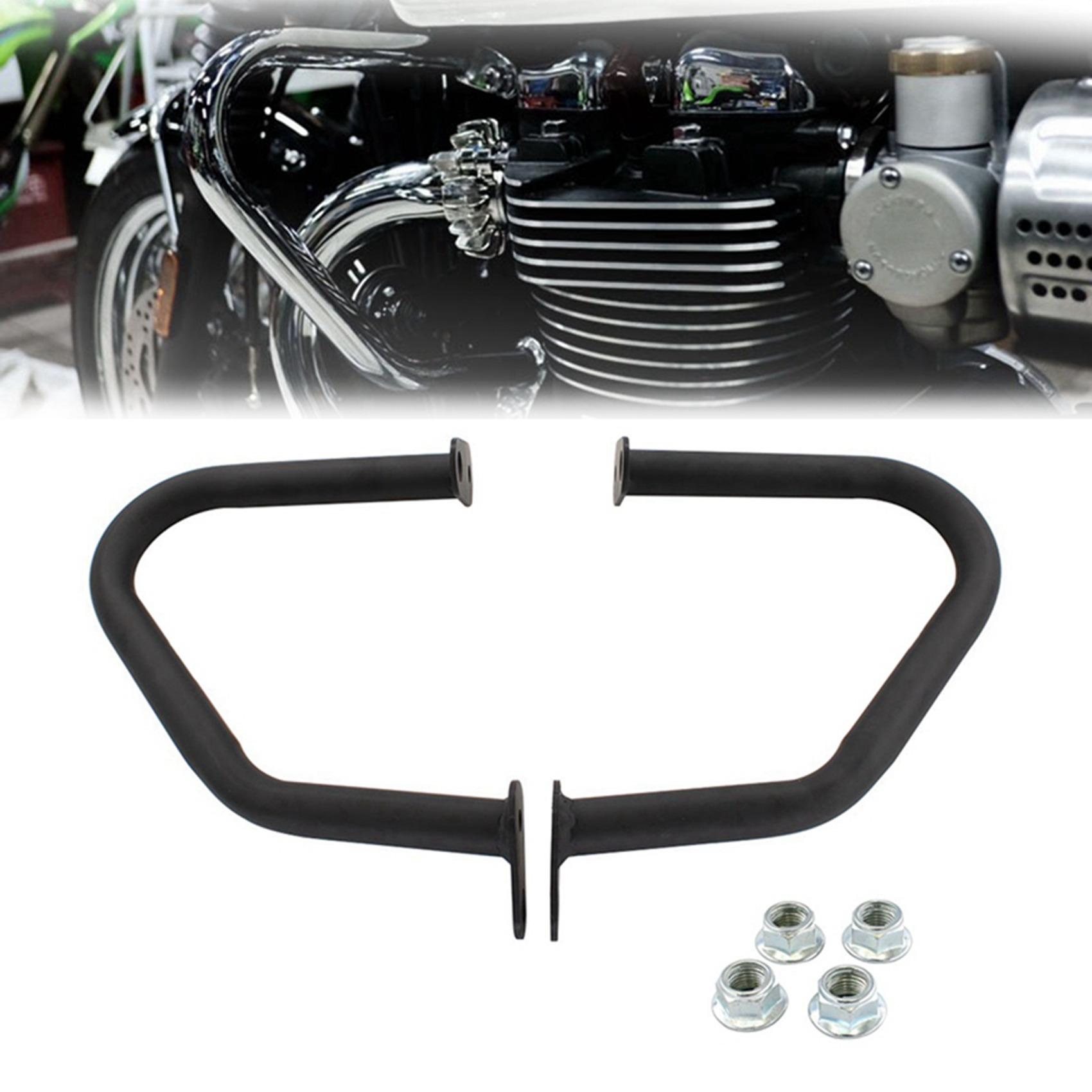 

ABLZ-4X Защита двигателя Бампер Защитная дуга Для Triumph Bonneville T100 T120 Thruxton 1200 R Street Cup/Twin Bonneville Bobber чёрный