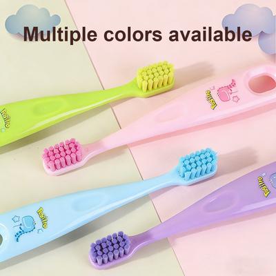 3pcs/set Children's Cartoon Toothbrush With Fine Soft Bristles Teeth Whitening Cleaning Brushes For Kids Dental Oral Care