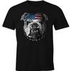 Cool Fashion American Flag Bulldog TShirt Summer 100 Cotton ONeck Short Sleeve Casual Unisexs Tshirt Size S3XL