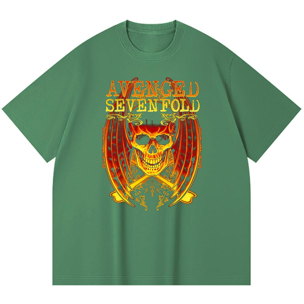 230 g/m² 100% Baumwolle Heavy Metal T-Shirt Rockband Beliebte Musik Druck Unisex Schweres Baumwoll-T-Shirt