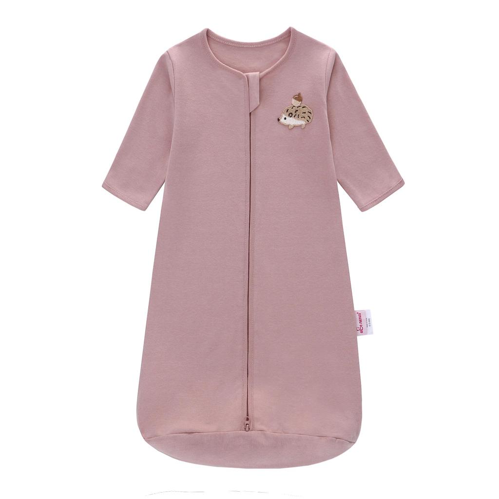 100% Cotton Long Sleeve Baby Sleep Sack – Skin-Friendly & Ultra Soft, 3D Center-Zip Design for 0-3 Years