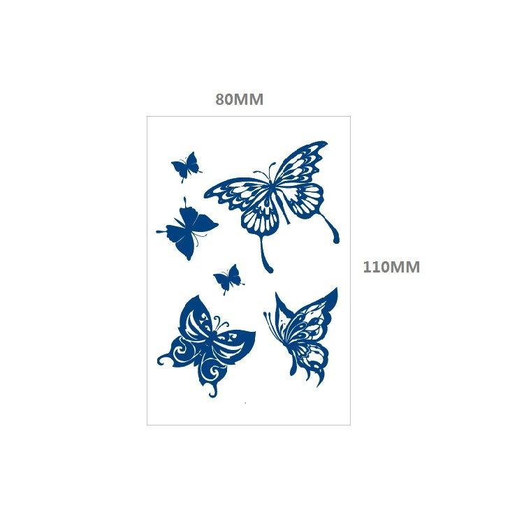 Emmy Lines Princess Small Pattern Herbal Gradual Change Semi-Permanent Waterproof Tattoo Sticker Simulation Tattoo Sticker