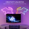 DIY DC12/24V Dream Color LED Neon Strip WS2811 5050 RGBIC P67 Waterproof Addressable Smart IC Flexible Light Tape for Room Decor