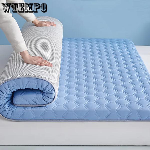 WTEMPO Soft Home Double-sided Bed Mattress Solid Color Thickened Single/Double Mattress Cushion Quilts Warm Winter Single Student Dormitory Mattress