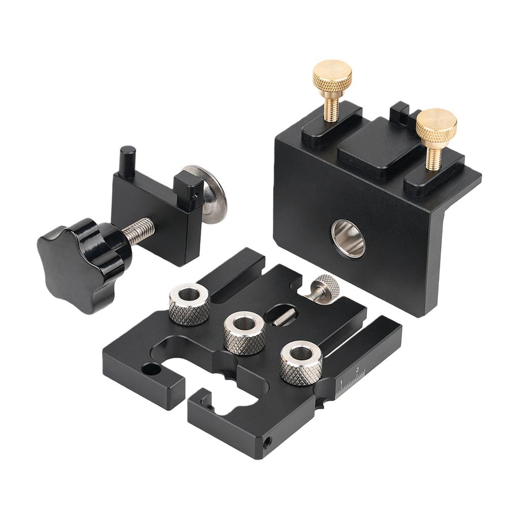 Dowel Jig Doweling Jig Kit Drill Guide Locator Hole Puncher Woodworking Joinery System Tool for Home