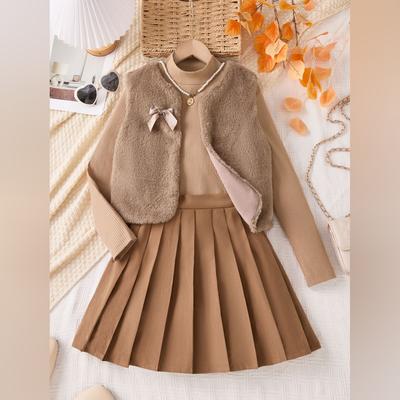 Kinder Lässiges Minimalistisches Vielseitiges Kleid