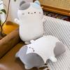 Three-flower cat throw pillow kitten plush toy sleeping doll sofa pillow girl bed pitcher doll